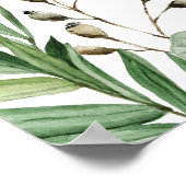 Niedliche Wälder Grünpflanzen Kindertiere Dusche P Poster (Ecke)