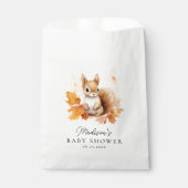 Niedliche Waldereichhörnchen Herbstdusche Geschenktütchen (Vorderseite)