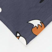 Niedliche Waldfüchse Polka Dosen Personalisiert Fleecedecke (Ecke)