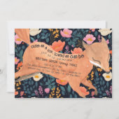 Niedliche Waldfüßer Wasserfarbe Flora 3. Geburtsta Einladung (Vorderseite)