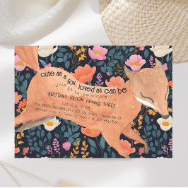 Niedliche Waldfüßer Wasserfarbe Flora 3. Geburtsta Einladung