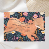 Niedliche Waldfüßer Wasserfarbe Flora 3. Geburtsta Einladung