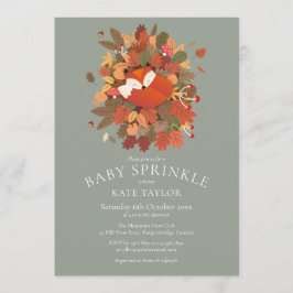 Niedliche Waldfüßler-Keule-Sprinkle Einladung