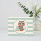 Niedliche Waldhügel; hellgrün Postkarte (Stehend Vorderseite)