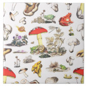 Niedliche Waldhühner-Schnecke Fliese (Vorderseite)