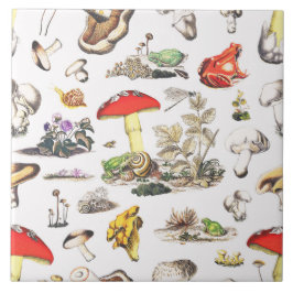 Niedliche Waldhühner-Schnecke Fliese