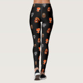 Niedliche Waldkreaturen als Leggings der Frauen (Rückseite)