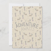 Niedliche Waldkreaturen Baby Sprinkle Einladung (Rückseite)