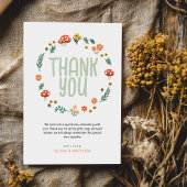 Niedliche Waldlandschafts-Kinderdusche Dankeskarte