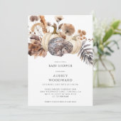 Niedliche Waldlandtierpumpen fallen Einladung (Stehend Vorderseite)