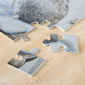 niedliche Waldmaus Winterschneewelt Puzzle (Seite)