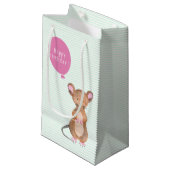 Niedliche Waldmäuse | Geburtstagsgeschenk Kleine Geschenktüte (Vorderseite Schrägansicht)