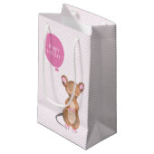 Niedliche Waldmäuse | Geburtstagsgeschenk Kleine Geschenktüte (Vorderseite Schrägansicht)