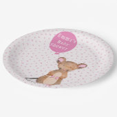 Niedliche Waldmäuse | Teller von Babydusche (Schrägansicht)