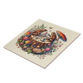 Niedliche Waldteefrosche Party Fliese (Seite)