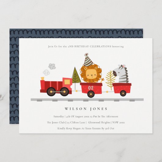 Niedliche Waldtierausbildung jeden Alters zum Gebu Dankeskarte (Vorne/Hinten)