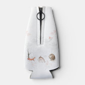 Niedliche Waldtierdusche Flaschenkühler (Rückseite)