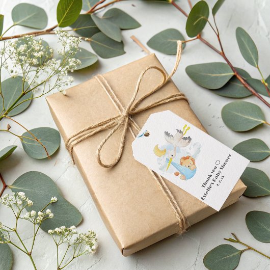 Niedliche Waldtierdusche Geschenkanhänger