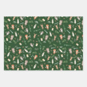 Niedliche Waldtierdusche Geschenkpapier Set (Vorderseite)