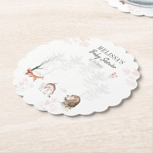 Niedliche Waldtierdusche Untersetzer (angewinkelt)