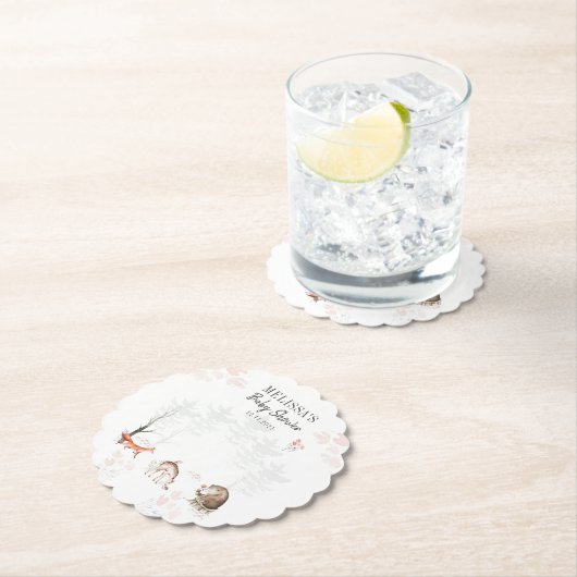 Niedliche Waldtierdusche Untersetzer (Vor Ort)