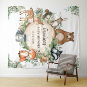 Niedliche Waldtierdusche Wandteppich (Beispiel (Horizontal))