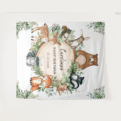 Niedliche Waldtierdusche Wandteppich (Vorderseite (Horizontal))