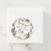 Niedliche Waldtiere 1. Geburtstag Party Geschenkanhänger (Beispiel)