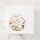 Niedliche Waldtiere 1. Geburtstag Party Geschenkanhänger (Beispiel)