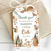 Niedliche Waldtiere 1. Geburtstag Party