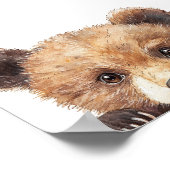 Niedliche Waldtiere Baby Kinderzimmer Room Poster (Ecke)