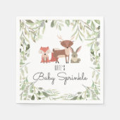 Niedliche Waldtiere Baby Sprinkle Dusche Serviette (Vorderseite)