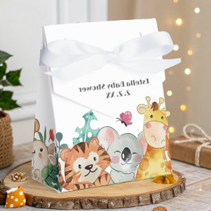 Niedliche Waldtiere Babydusche Geschenkschachtel