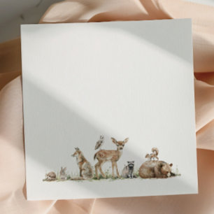 Niedliche Waldtiere Babydusche Napkins Serviette