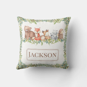 Niedliche Waldtiere Babygeschenk Kissen Kissen