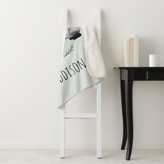 Niedliche Waldtiere Badger & Fox Name Kinder Sherpadecke (Beispiel)