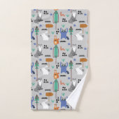 Niedliche Waldtiere Badhandtuch Set (Handtuch)