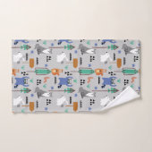 Niedliche Waldtiere Badhandtuch Set (Handtuch)