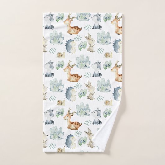Niedliche Waldtiere Badhandtuch Set (Handtuch)