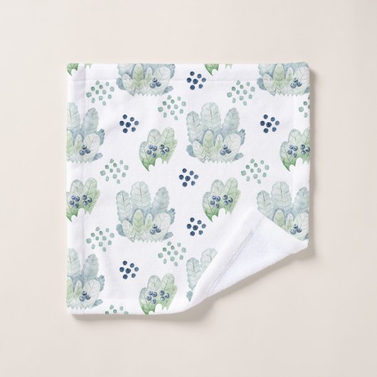 Niedliche Waldtiere Badhandtuch Set (Waschlappen)