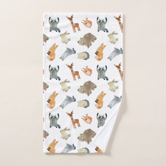 Niedliche Waldtiere Badhandtuch Set (Handtuch)
