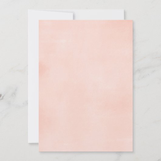 Niedliche Waldtiere Blumenmädchen Dusche Einladung (Rückseite)