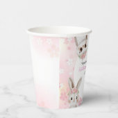 Niedliche Waldtiere Blütendusche Pappbecher (Rechts)