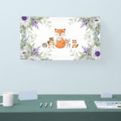 Niedliche Waldtiere bringen Waldtiere mit sich Banner (Messe)