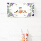 Niedliche Waldtiere bringen Waldtiere mit sich Banner (InSitu)