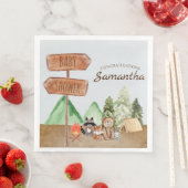 Niedliche Waldtiere Camping Kinderdusche Serviette (Beispiel)