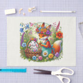 Niedliche Waldtiere decoupage fox Kaninchen Seidenpapier (Handwerk)