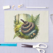 Niedliche Waldtiere entführen Schlange Seidenpapier (Handwerk)