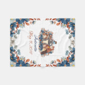 Niedliche Waldtiere Fleecedecke (Vorderseite (Horizontal))