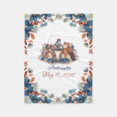 Niedliche Waldtiere Fleecedecke (Vorderseite)